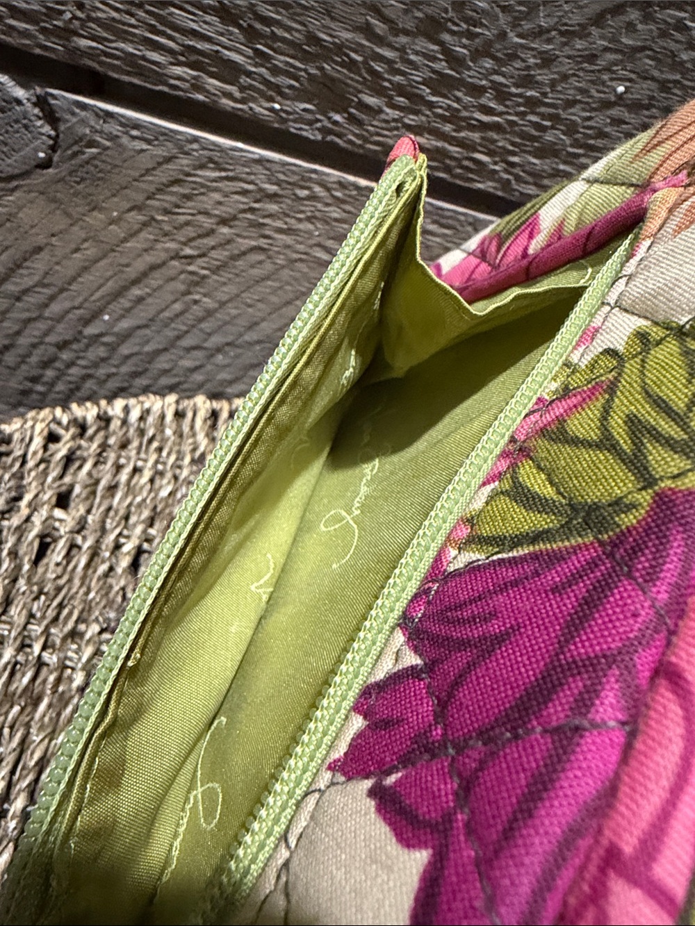Vera Bradley Hello Dahlia Pattern Opera Wallet Style Clutch Designer Fall 2010 - Picture 3 of 16